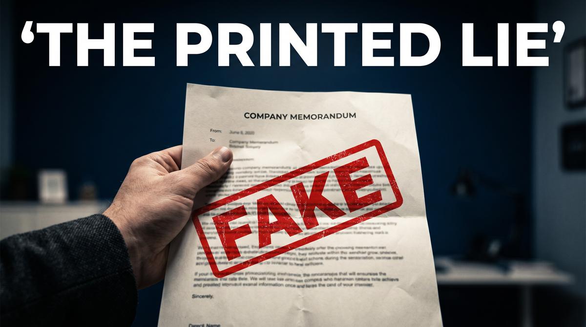 The Fake Deadline Memo